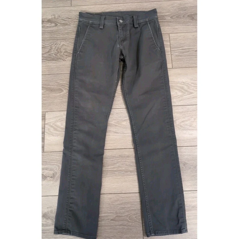 LEVI'S 511 SLIM STRETCH MEDIUM WASH GRAY DENIM JEANS MEN'S SIZE 29X32-(30X32)EUC